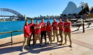 A group photo of the All Stripped team in Sydney